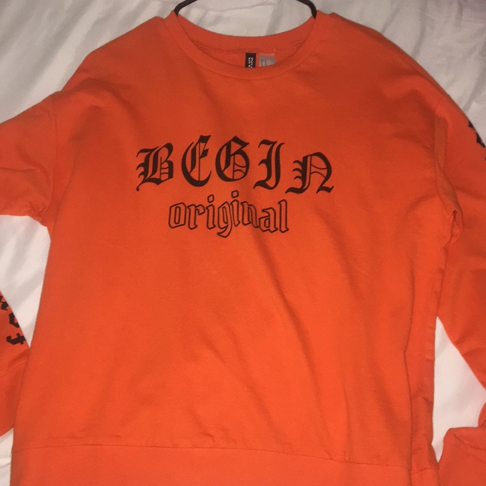 Orange sweater